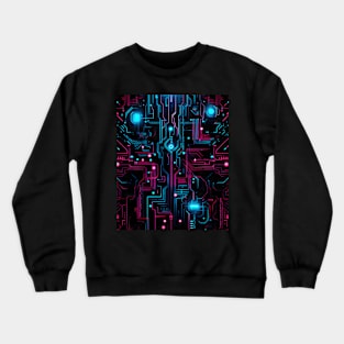 Techno patern Crewneck Sweatshirt